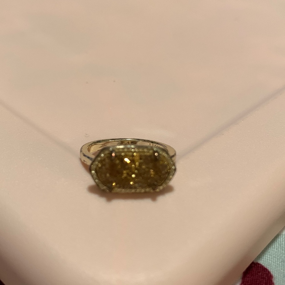 Kendra Scott Gold Druzy Statement Ring!